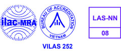 Chứng chỉ công nhận phòng thí nghiệm theo tiêu chuẩn ISO/IEC 17025:2005 Vilas 252